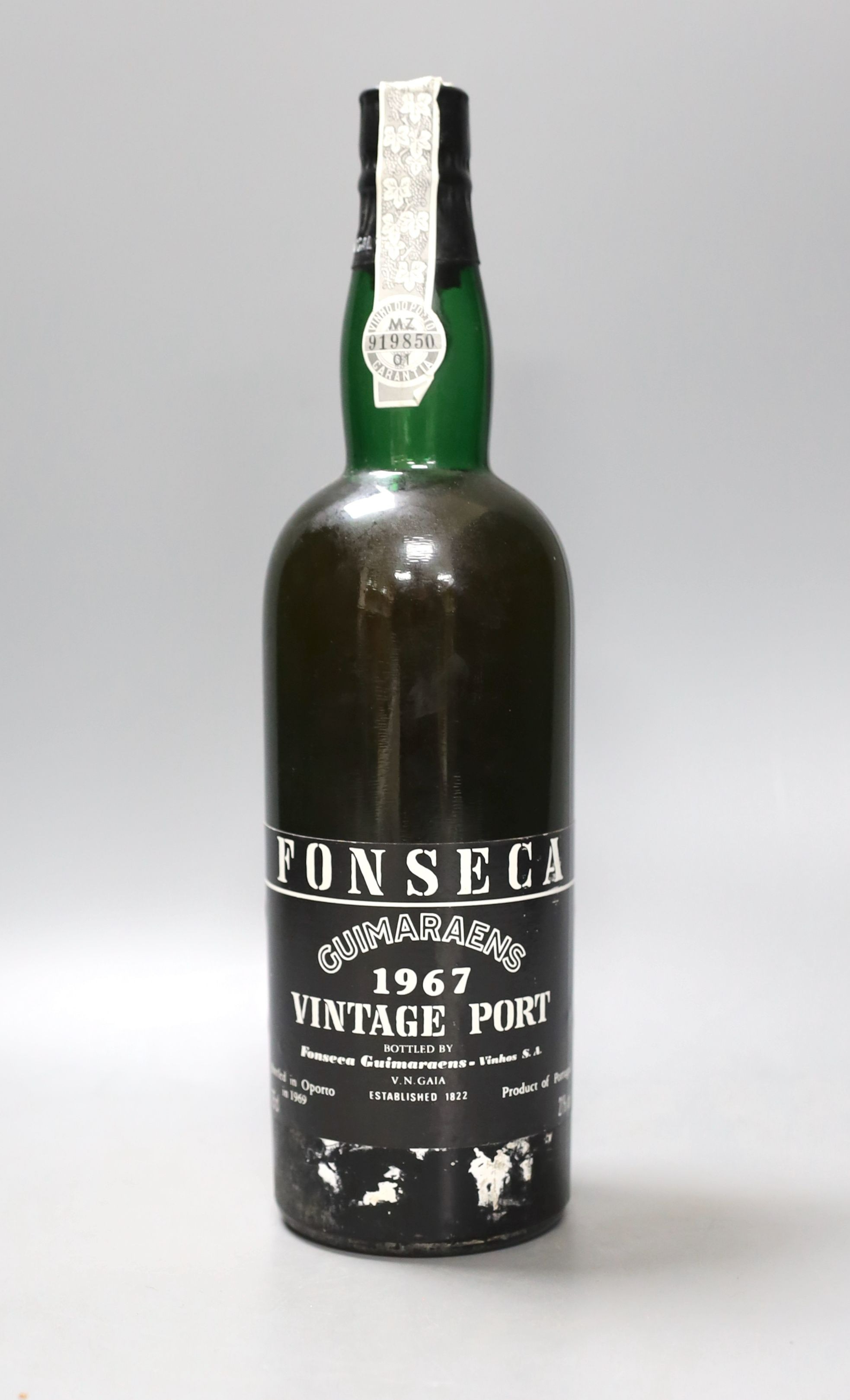 One bottle of Fonseca 1967 Vintage Port.